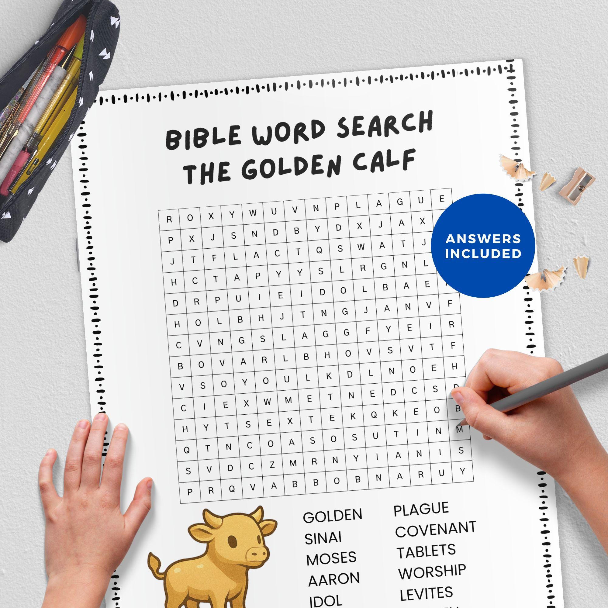 Golden Calf, Bible Word Search